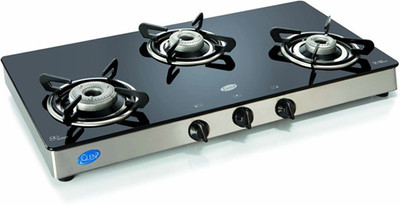 

GLEN GL 1038 GT Steel Manual Gas Stove(3 Burners)