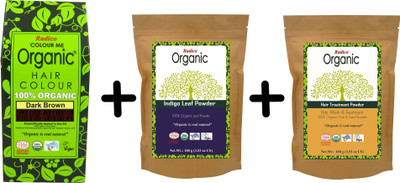 

Radico Dark Brown- Indigo Powder - Amla Ritha Shikakai Hair Color(Dark Brown)