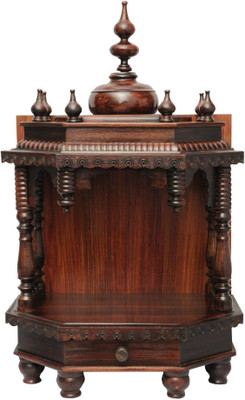 

Pavitra Ghar 18" x 10" 27.5" Sheesham wood Temple Wooden Home Temple(Height: 47 cm)