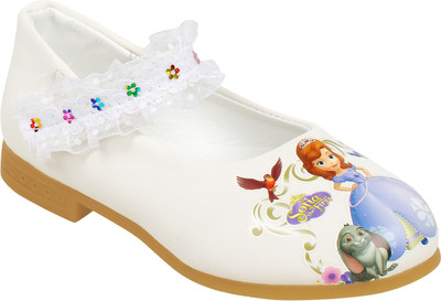 

Narois Girls Velcro Dancing Shoes(White