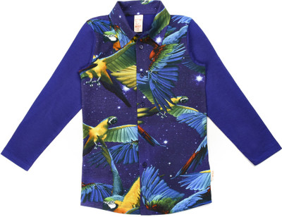 

Wild Boys Printed Cotton T Shirt(Blue, Pack of 1, Navy blue