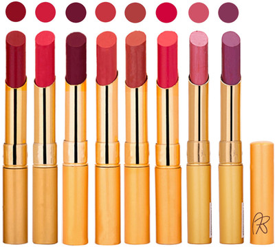 

Rythmx Slim Lipstick 8 Pcs Combo Set 24(Multicolor,, 17.6 g)