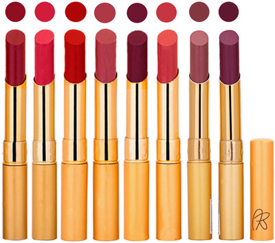 

Rythmx Slim Lipstick 8 Pcs Combo Set 18(Multicolor,, 17.6 g)