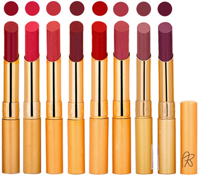 

Rythmx Slim Lipstick 8 Pcs Combo Set 12(Multicolor,, 17.6 g)
