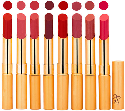

Rythmx Slim Lipstick 8 Pcs Combo Set 38(Multicolor,, 17.6 g)