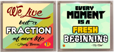 

Thoughtroad FRACTION OF MOMENT Fridge Magnet Pack of 2