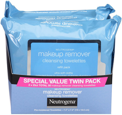 

Neutrogena Removing Wipes, 25 Count, Twin Pack Makeup Remover(453 g)