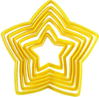 

Futaba Star Shaped Cookie Cutter - Cup Baking/Cookie Tray(Pack of 6)