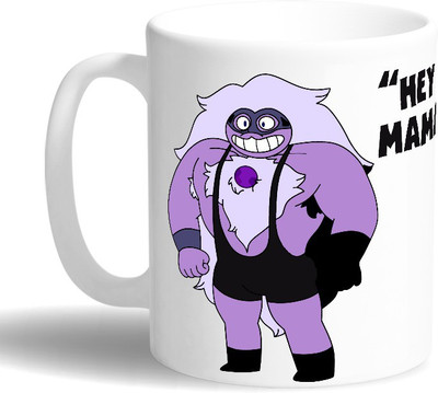 

PRINT OPERA Hey Mama Ceramic Mug(330 ml), Multicolor