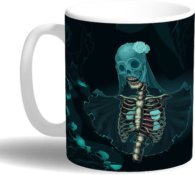 

PRINT OPERA Skelton Ceramic Mug(330 ml), Multicolor