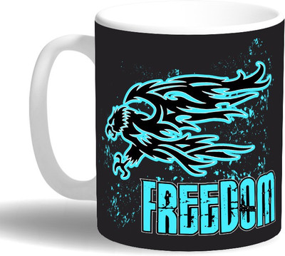 

PRINT OPERA Freedom Ceramic Mug(330 ml), Multicolor
