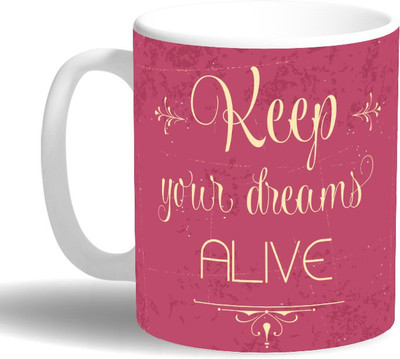 

PRINT OPERA Alive Dreams Ceramic Mug(330 ml), Multicolor
