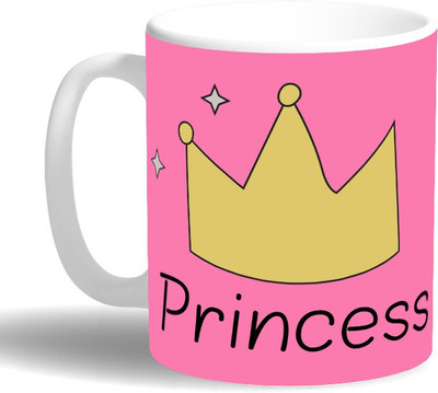 

PRINT OPERA Princess Ceramic Mug(330 ml), Multicolor