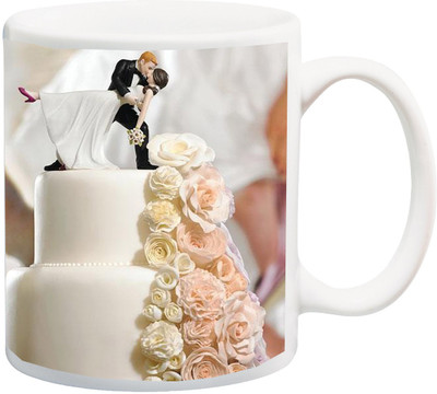 

ME&YOU Gift for Husband/Wife/Boyfriend/Girlfriend/Couples On Valentines Day And Anniversary;Cuople love And Beautiful Rose Printed Ceramic Mug(325 ml), Multicolor