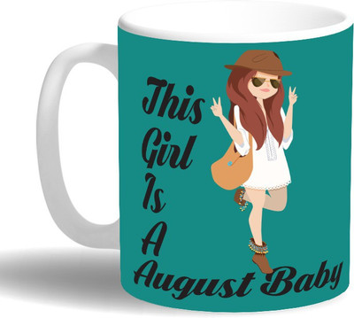 

PRINT OPERA August Baby Girl Ceramic Mug(330 ml), Multicolor