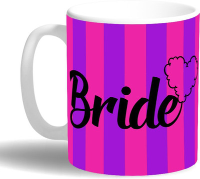 PRINT OPERA Bride Ceramic Mug(330 ml), Multicolor