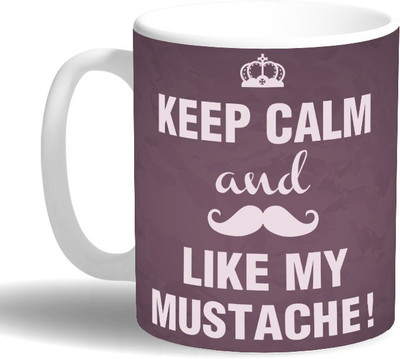 

PRINT OPERA Keep Calm Ceramic Mug(330 ml), Multicolor