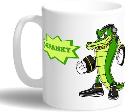PRINT OPERA Spanky Ceramic Mug(330 ml), Multicolor