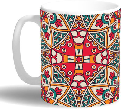 

PRINT OPERA Ancient Design Ceramic Mug(330 ml), Multicolor