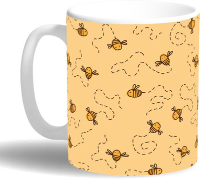 

PRINT OPERA Bee Ceramic Mug(330 ml), Multicolor