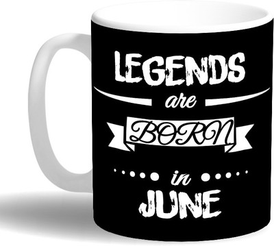 

PRINT OPERA Legends Born in June Ceramic Mug(330 ml), Multicolor