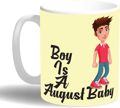 

PRINT OPERA August Baby Ceramic Mug(330 ml), Multicolor