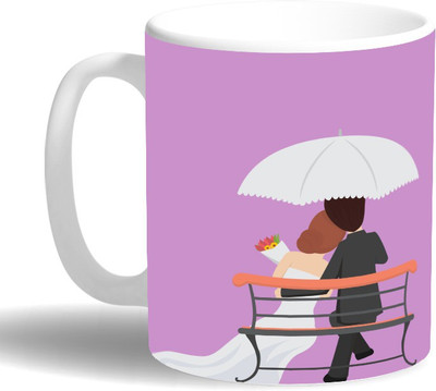 

PRINT OPERA New Married Ceramic Mug(330 ml), Multicolor