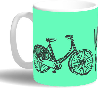 

PRINT OPERA Cycle Ceramic Mug(330 ml), Multicolor