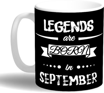 

PRINT OPERA Legends Born in Sepetember Ceramic Mug(330 ml), Multicolor