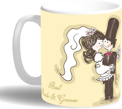 

PRINT OPERA Best Bride Ceramic Mug(330 ml), Multicolor
