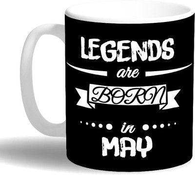 

PRINT OPERA Legends Born in May Ceramic Mug(330 ml), Multicolor