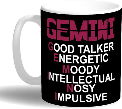 

PRINT OPERA Gemini Ceramic Mug(330 ml), Multicolor