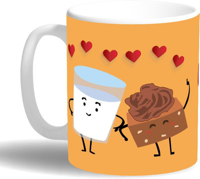

PRINT OPERA Love Ceramic Mug(330 ml), Multicolor