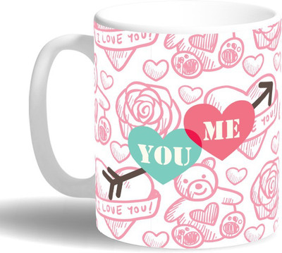 

PRINT OPERA You & Me Ceramic Mug(330 ml), Multicolor