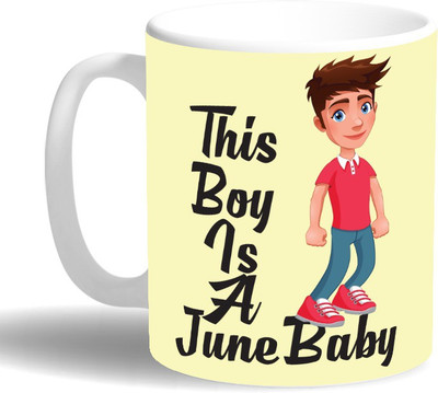

PRINT OPERA June Baby Ceramic Mug(330 ml), Multicolor