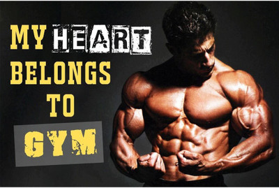 

Gym posters big size Paper Print(23 inch X 18 inch, Rolled)
