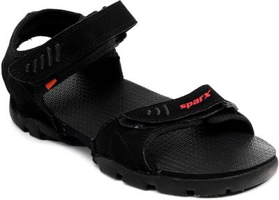 Sparx Men Black Sandals
