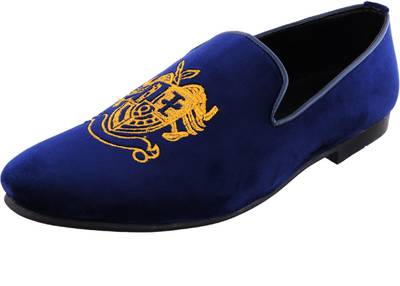 Fashion67 Embroidery on Black Velvet Slip-on Slip On