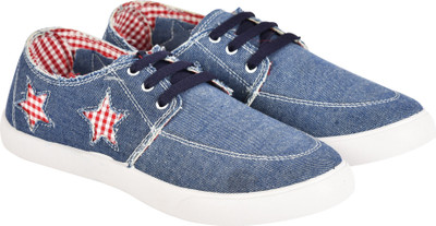 

Walkjump lifestyle casuals,sneakers,denim shoes,new style Canvas Shoes For Men(Blue
