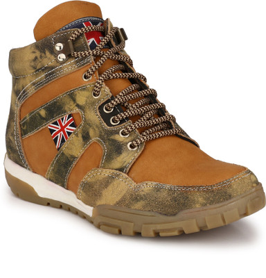 

Eego Italy Stylish and Trendy Boots For Men(Multicolor, Tan