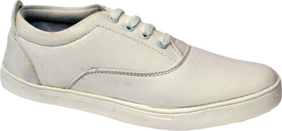 

Molessi Molessi White Canvas Casual Shoes Casuals For Men(White