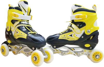 

Krypton 2 Inline Skate Roller For Easy Balance learning Quad Roller Skates - Size 6-8 UK(Multicolor)