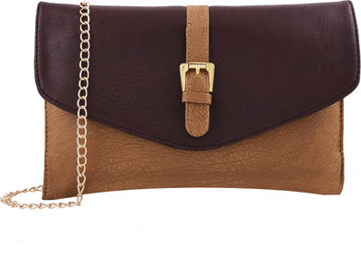 

Fristo Women Casual Beige, Brown PU Sling Bag