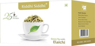

Riddhi Siddhi 25 enveloped tea bags Cardamom Green Tea(25 Sachets, Carton)