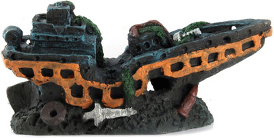 

SRI Aquarium Decoration Ornament Sailing Boat For Fish Tank Laterite Unplanted Substrate(Green)