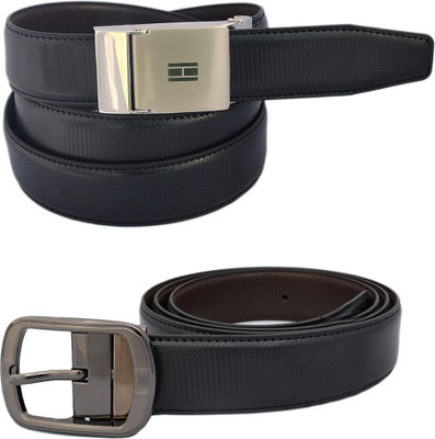

LEE O Men Formal Black Genuine Leather Reversible Belt