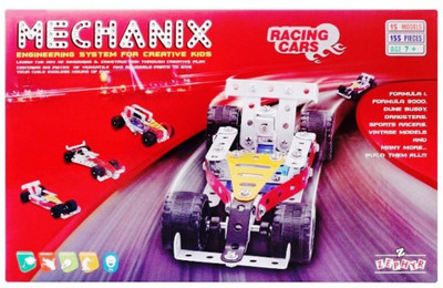 

Zephyr Metal Mechanix Racing Cars (155 Pcs)(Multicolor)