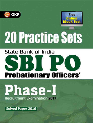 SBI 2020 : Clerical Grade Ph I Junior Associates - 20 Practice Sets  - Phase - I Recruitment Examination 2017 : Solved Paper 2016 2 Edition(English, Paperback, GKP)