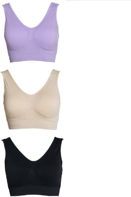 TRENDZINO by Intimate Secrets® Aire™ - Extreme Beauty Women Training/Beginners Non Padded Bra(Blue, Black, Beige) TRENDZINO by Intimate Secrets® Aire™ - Extreme Beauty Women Training/Beginners Non Padded Bra(Blue, Black, Beige)