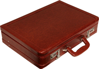 

Leather World Sleek PU Leather Medium Briefcase - For Men & Women(Maroon)